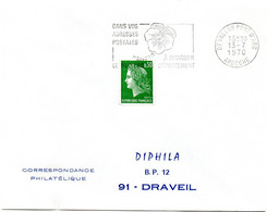 ARDECHE - Dépt N° 07 = VALLON PONT D' ARC 1970 = FLAMME SECAP ' PENSEZ à INDIQUER NUMERO DEPARTEMENT ' - Codice Postale