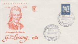 Enveloppe  FDC  1er  Jour  ALLEMAGNE  BERLIN    LESSING    1961 - 1948-1970