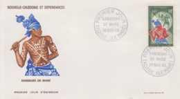 Enveloppe   FDC   1er   Jour   NOUVELLE   CALEDONIE   Danseurs  De  Maré   1968 - FDC