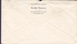 Denmark FRIMÆRKEKLUBBEN I GENTOFTE Kommune Charlottenlund Slogan KØBENHAVN Omk. 1954 Cover Brief SØBORG - Covers & Documents