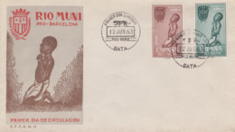 Enveloppe  FDC  1er  Jour    RIO  MUNI     Aide  à  Barcelone   1963 - Rio Muni