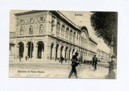 1912 Italien S/W Photokarte Cartolina Usata Torino - Stazione Di Porta Nuova - Edizione Modiano E Co - Stazione Porta Nuova