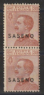 ITALY OCC. - 1923 SASENO Pair - Oltre Giuba