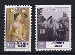 Ascension: 1990  90th Birthday Of Queen Mother  MNH - Ascension