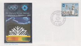 Enveloppe  FDC  1er  Jour   YOUGOSLAVIE    Jeux   Olympiques   SARAJEVO   1984 - Hiver 1984: Sarajevo