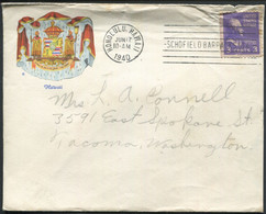 HAWAI - USA N° 372 / LETTRE D'HONOLULU LE 17/6/1940 POUR WASHINGTON - TB - Hawai