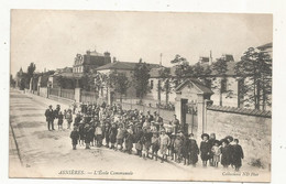 Cp,  L'école Communale , 92 , ASNIERES , Voyagée 1904 - Schulen