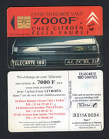 France 1993 - Phonecard - SIM Card - Telecard 120 - 7000F Citroën Felix Faure - Superb*** - Internes