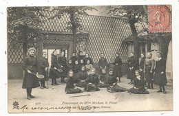 Cp, école , Pensionnat De Mlles Méchein & Pinot , 45 , ORLEANS , Voyagée 1906 - Ecoles