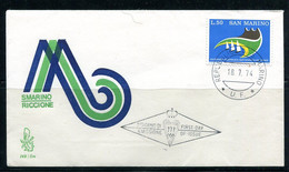 San Marino 1974 FDC  Riccione 19489 - Cartas & Documentos