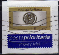 ITALIA REPUBBLICA ITALY REPUBLIC 2004 POSTA PRIORITARIA PRIORITY MAIL € 1,50 USATO USED OBLITERE' - 2001-10: Usados