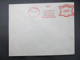 BRIEF Bratislava Lesnicka 1942 Frankotype Postfreistempel 1939 /// J8369 - Covers & Documents