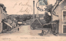 PONT-d'OUILLY - L'Arrivée, Route De Condé - Hôtel De La Grâce De Dieu, A. Menochet - Précurseur Voyagé 1906 - Pont D'Ouilly