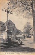 64-SALIES-DE-BEARN- LA PLACE JEANNE D'ALBRET ET LE CALVAIRE - Salies De Bearn