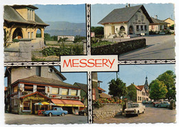 CPSM 74    MESSERY        -     MULTIVUES   POSTE LAC TERRASSE EGLISE - Messery