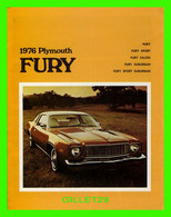 BROCHURE 1976 PLYMOUTH FURY 1974 (ANGLAIS) - 6 PAGES - DIMENSION 22 X 28 Cm - - Cars