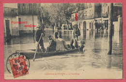 Béziers : Inondations De Béziers - Le Sauvetage / Thème Catastrophe - Pompiers / Cachet Perlé Aiglepierre Jura - Beziers