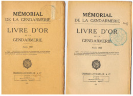 Mémorial De La Gendarmerie - FRANCE  - Lot De 5 Livres D'Or - Années  1957, 58, 59, 60 Et 61 ( FR99) - Police & Gendarmerie