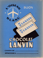 < Protège Cahier Chocolat Lanvin .. - Chocolat