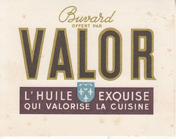 < Buvard Valor, L'huile Exquise Qi Valorise La Cuisine .. Format 155 X 120 Mm - Alimentaire