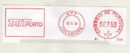 EMA RED METER PORTUGAL - TAITPORTO SACAVEM - EMA FREISTEMPEL 39 - Franking Machines (EMA)