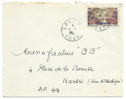 SP COVERS ENVELOPPE LOME TOGO  / LE TECK 1958 - Cartas & Documentos