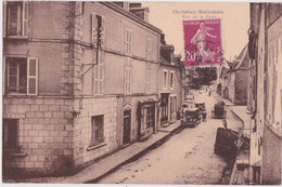 Cf - Cpa CHATELUS MALVALEIX - Rue De La Poste (vieilles Voitures) - Chatelus Malvaleix