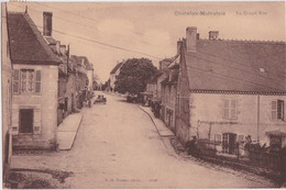 Cf - Rare Cpa CHATELUS MALVALEIX - La Grand Rue - Chatelus Malvaleix