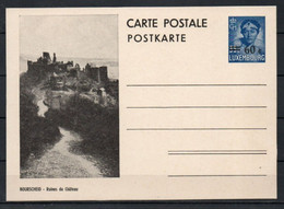 Luxembourg Entier Postaux 19.2.1945 - Bourscheid - Prifix N.° 118 60/35 C. Bleu - Stamped Stationery