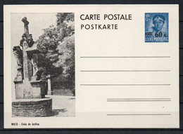 Luxembourg Entier Postaux 19.2.1945 - Wiltz - Croix De Justice - Prifix N.° 118 60/35 C. Bleu - Stamped Stationery
