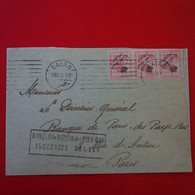 LETTRE CAIRO POUR PARIS BANQUE - Storia Postale