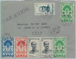 80990 -  MADAGASCAR  - POSTAL HISTORY - AIRMAIL COVER From NANTSIRABE  To FRANCE 1948 - Storia Postale
