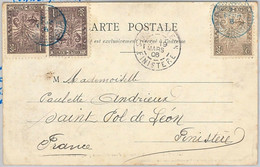 44980 - MADAGASCAR -  POSTAL HISTORY - Ethnic  POSTCARD To FRANCE - 1906 - Lettres & Documents