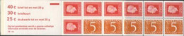 Nederland NVPH PB14bTB Postzegelboekje 1973 MNH Postfris - Carnets Et Roulettes