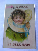 Cromo No Postcard.1905.beecham.pills.7.5*11cmts.the Great British Cure.text In Spanish.child With Hat..better Cond.. - Santé