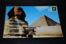 32985-               EGYPT, GIZA, THE GREAT SPHINX AND KHEOPS PYRAMID - Gizeh