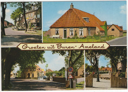 Groeten Uit Buren - Ameland - O.a. Hotel 'de Kolk' En Bushalte - (Wadden, Nederland / Holland) - Nr. L 9085 - Ameland