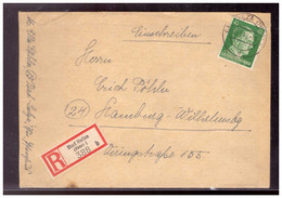 Dt- Reich (020257) Einschreiben Bad Sulza Späte Post Gelaufen 3.3.1945 - Cartas