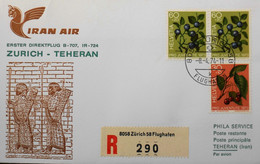 Suisse > Poste Aérienne > Premier Vol > IRAN AIR - ZÜRICH-TEHERAN - Le 8.4.1974 - TBE - First Flight Covers
