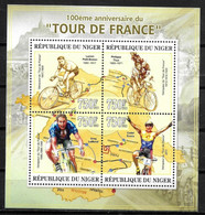 NIGER  Feuillet  N° 1813/16  * *  ( Cote 16e ) Cyclisme Tour De France Petit Breton Thys Lemond Evans - Cycling