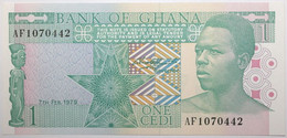 Ghana - 1 Cedi - 1979 - PICK 17a - NEUF - Ghana