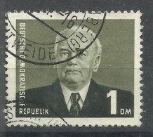 DDR 342bbIIXII " Briefmarke Aus Satz Präsident W. Pieck, 1 DM.-Wert, WZ 2."  Gestempelt, Geprüft.Mi 5,00 - Gebruikt