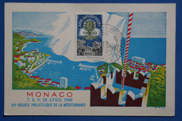 AB15 MONACO FRANCE BELLE  CARTE   1960  BOURSE   ++AFFRANCH. PLAISANT - Brieven En Documenten