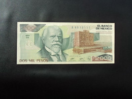 MEXIQUE * : 2000 PESOS     28.3.1989    P 86c      SUP à SUP+ ** - Mexico