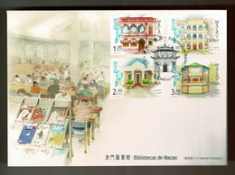 Macau, 2005, FDC Bibliotecas De Macau - FDC