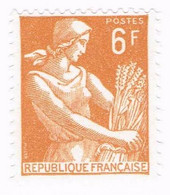 France, N° 1115 - Type Moissonneuse - 1957-1959 Mäherin