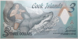 Cook - 3 Dollars - 2021 - PICK 11a - NEUF - Cook Islands