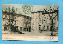 CARCES-place Marceau (capelette) Enfant Courant -édition-Pélépol* A Voyagé En 1906 Cachet  Perlé Correns - Carces