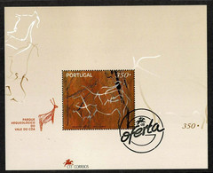 1998 Portugal - Parque Arqueologico Do Vale Do Coa 350 Stamp Cancelled OFERTA CTT, MNH - Blocks & Kleinbögen