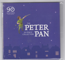 Isle Of Man Set Of 6 50p Coins - Peter Pan Uncirculated 2019 In Pack - Isla Man